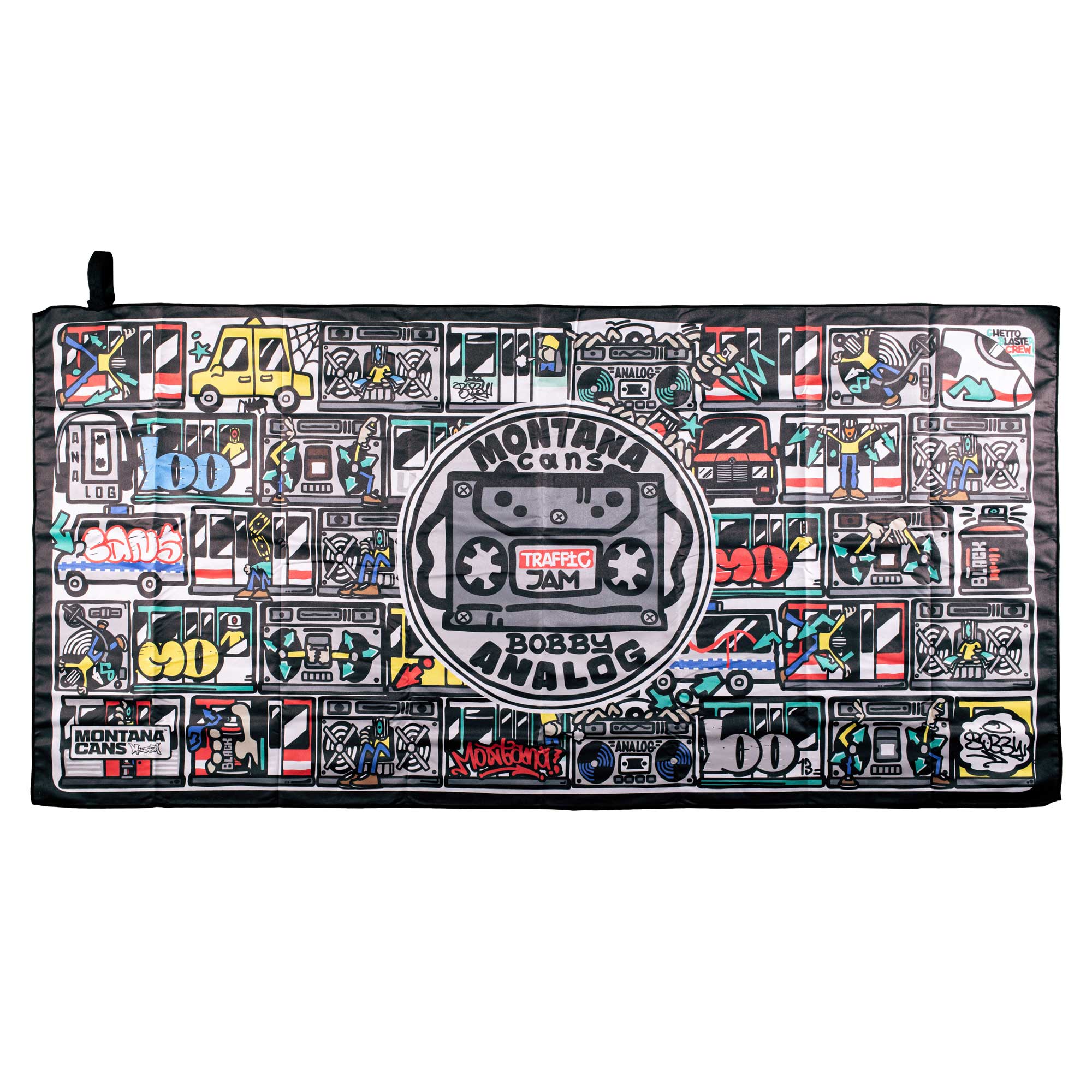 Montana Beach Towel - Traffic Jam by Bobby Analog
