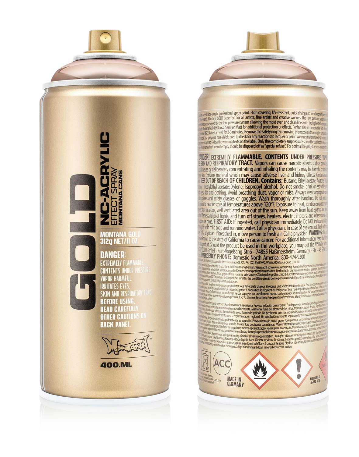 Montana GOLD 400ml - Chrome Effect Colors
