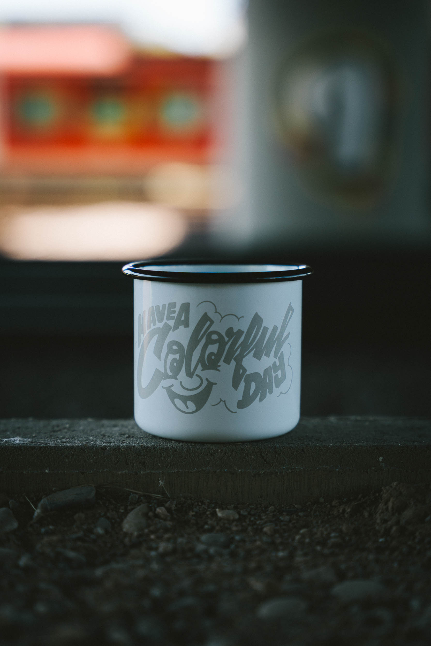 Montana Enamel Mug “Have A Colorful Day” Montana Enamel Mug “Have A Colorful Day”