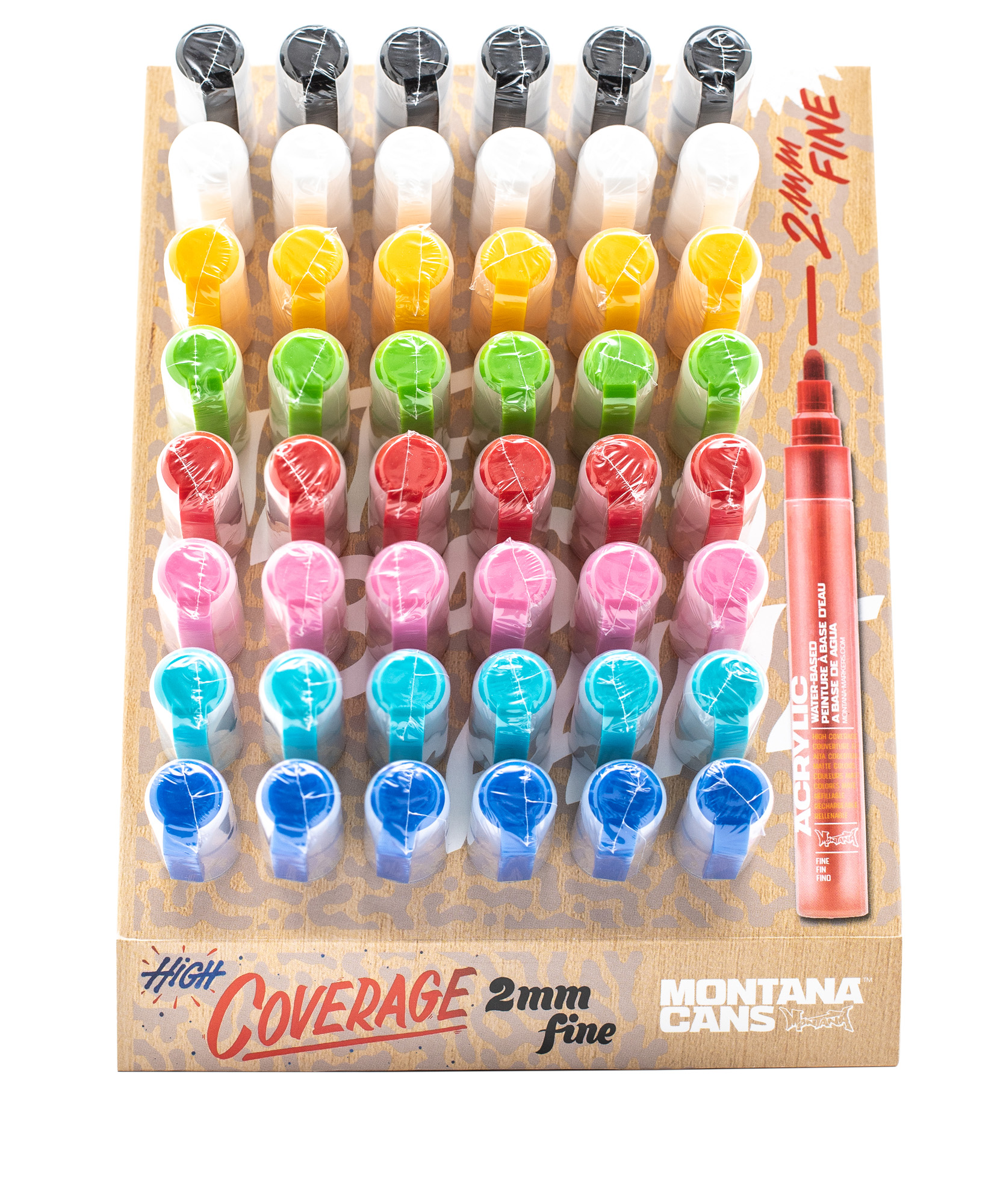 MONTANA-ACRYLIC-MARKER-DISPLAY-BASIC Montana ACRYLIC Marker 2mm Action Display Empty