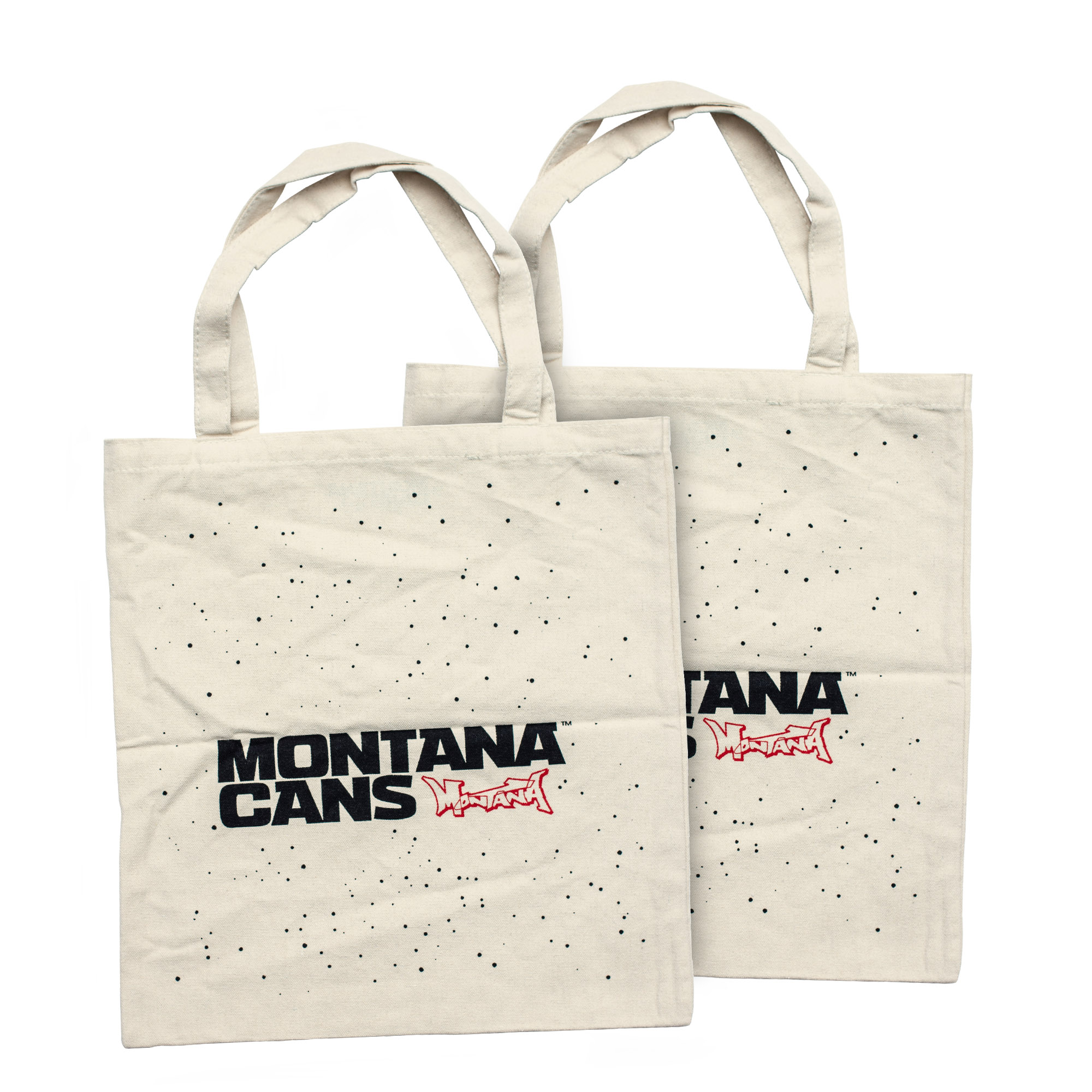 MONTANA-COTTON-BAG-TYPO-LOGO-NATURAL Montana Typo-Logo+Stars Cotton Bag - Natural