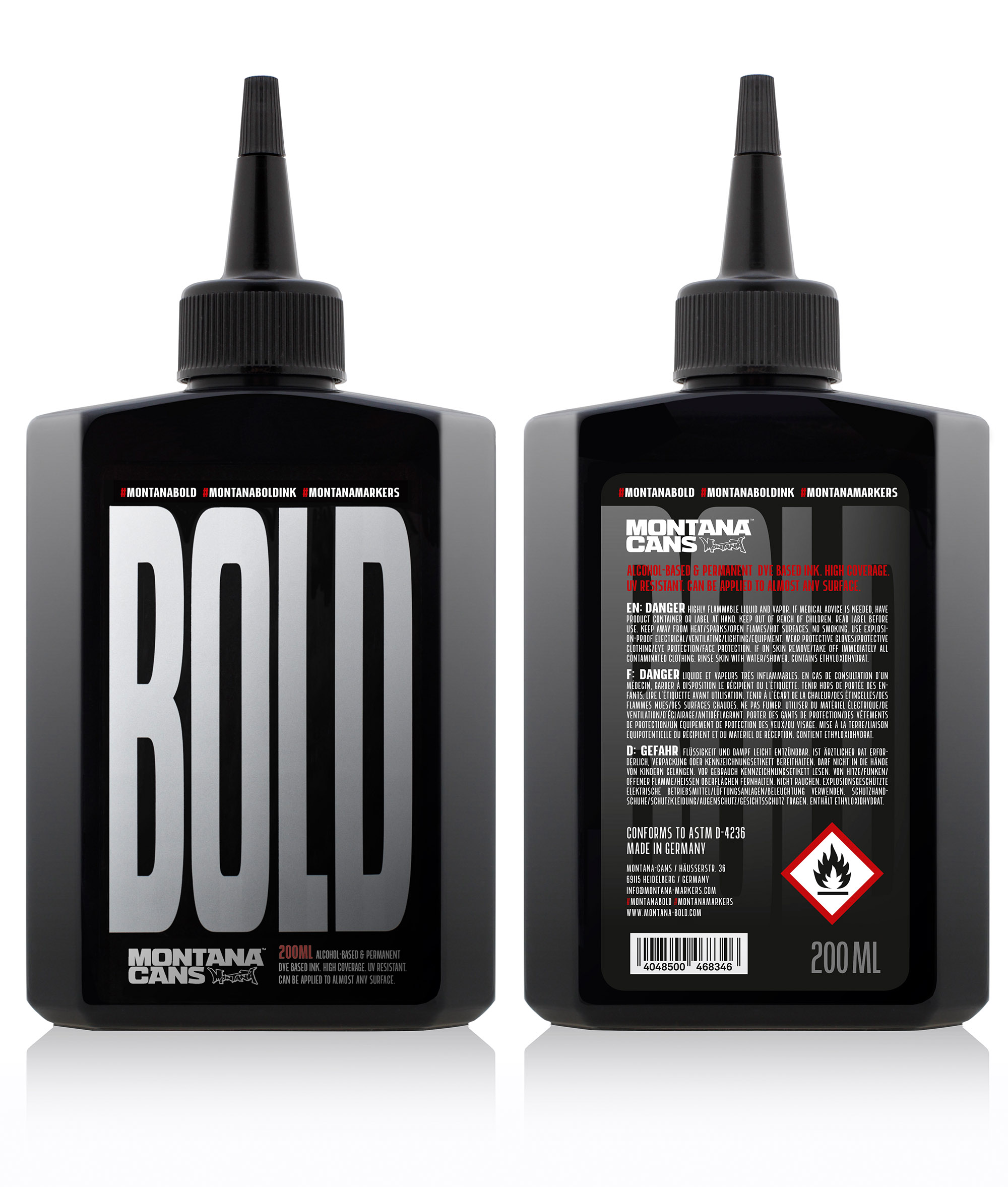 Montana BOLD Refill 200ml Permanent Ultra Ink