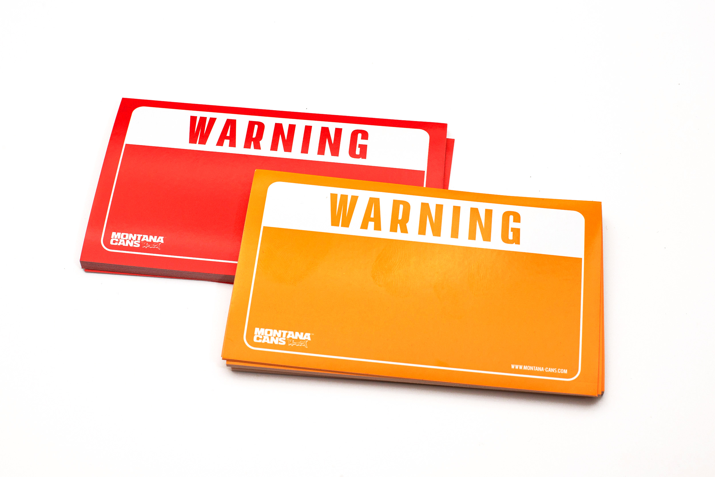Montana Warning Sticker Pack - Red/Yellow