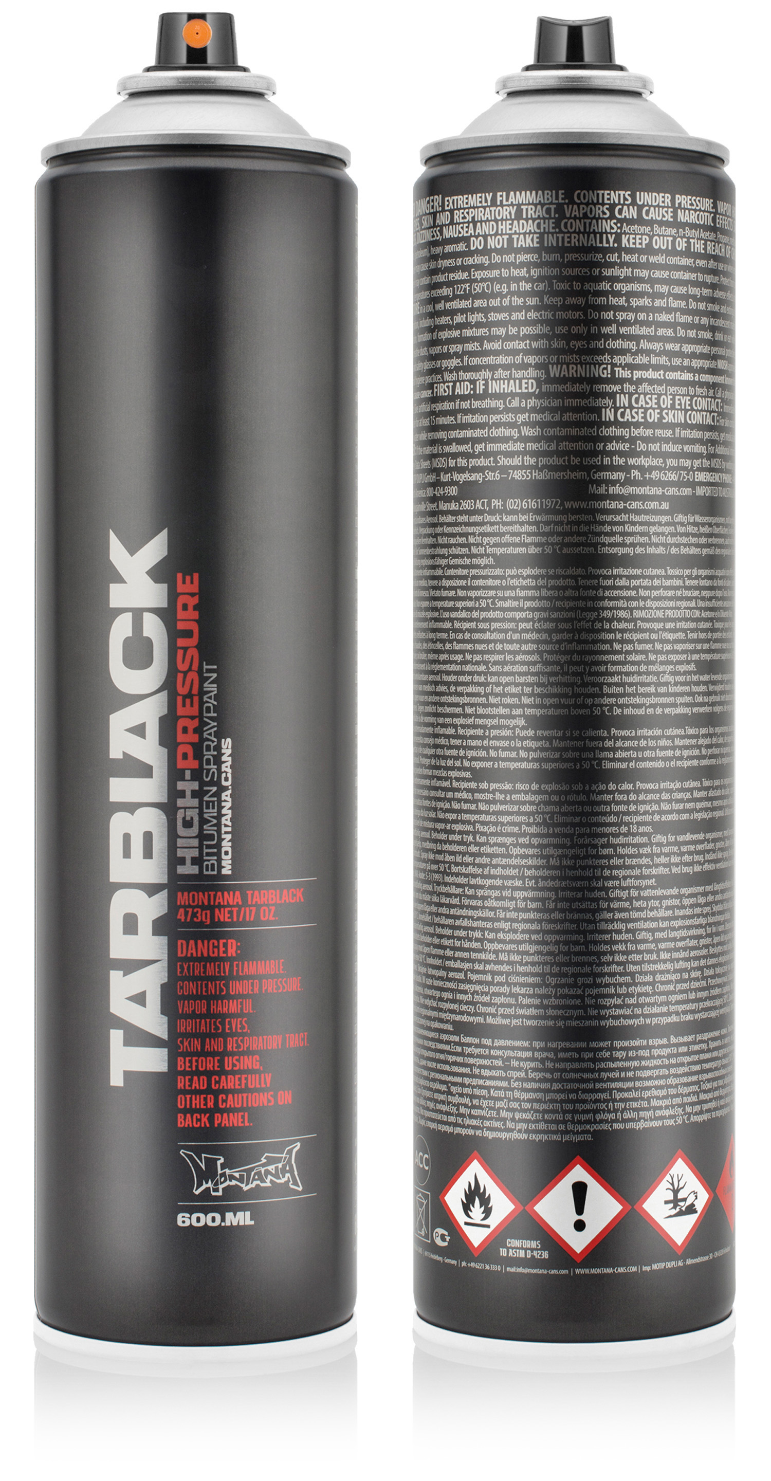 Montana Tarblack 600ml - SPRAY CANS