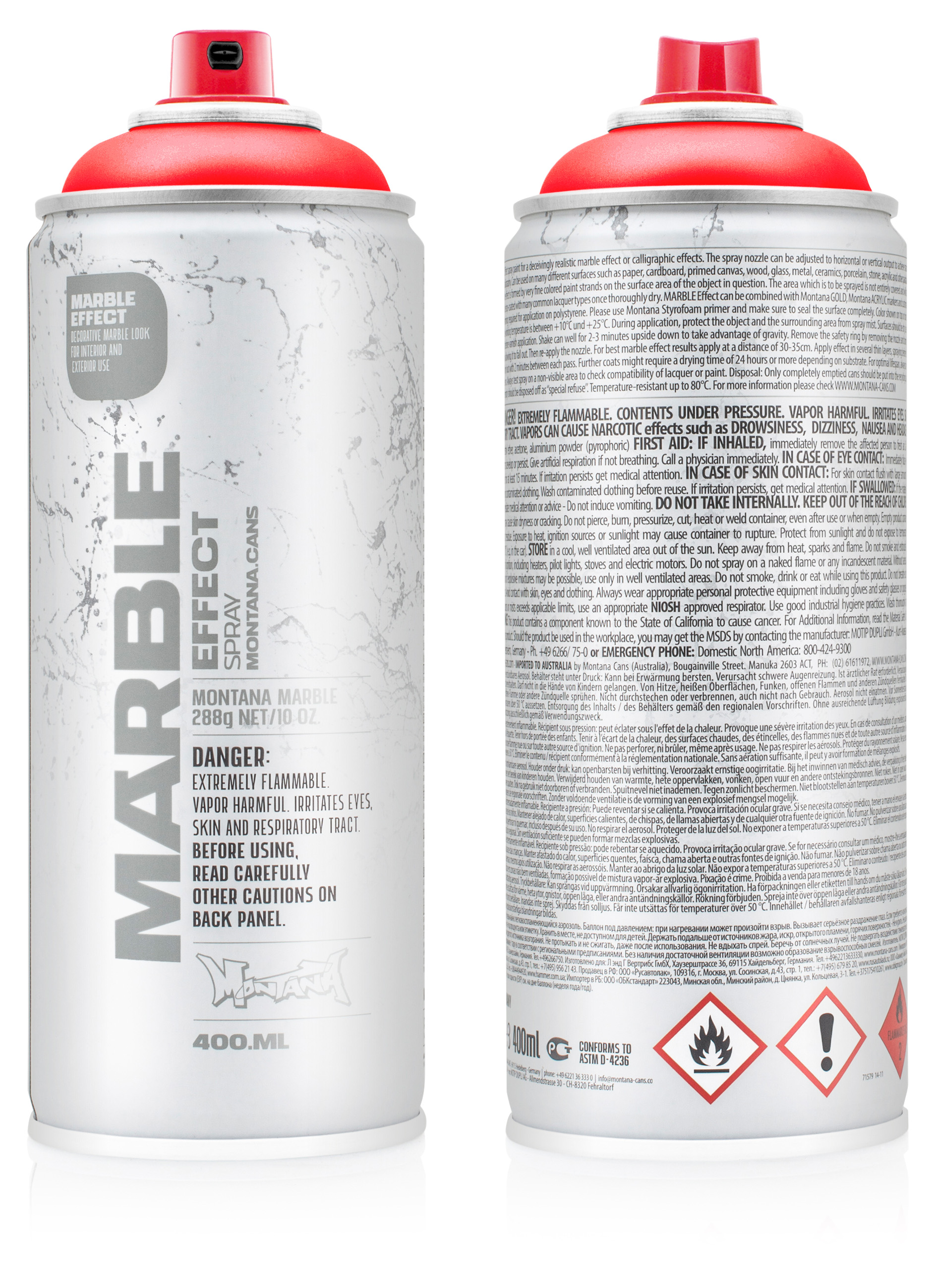 MO-EFFECT_MARBLE_400ML-RED Montana MARBLE 400ml