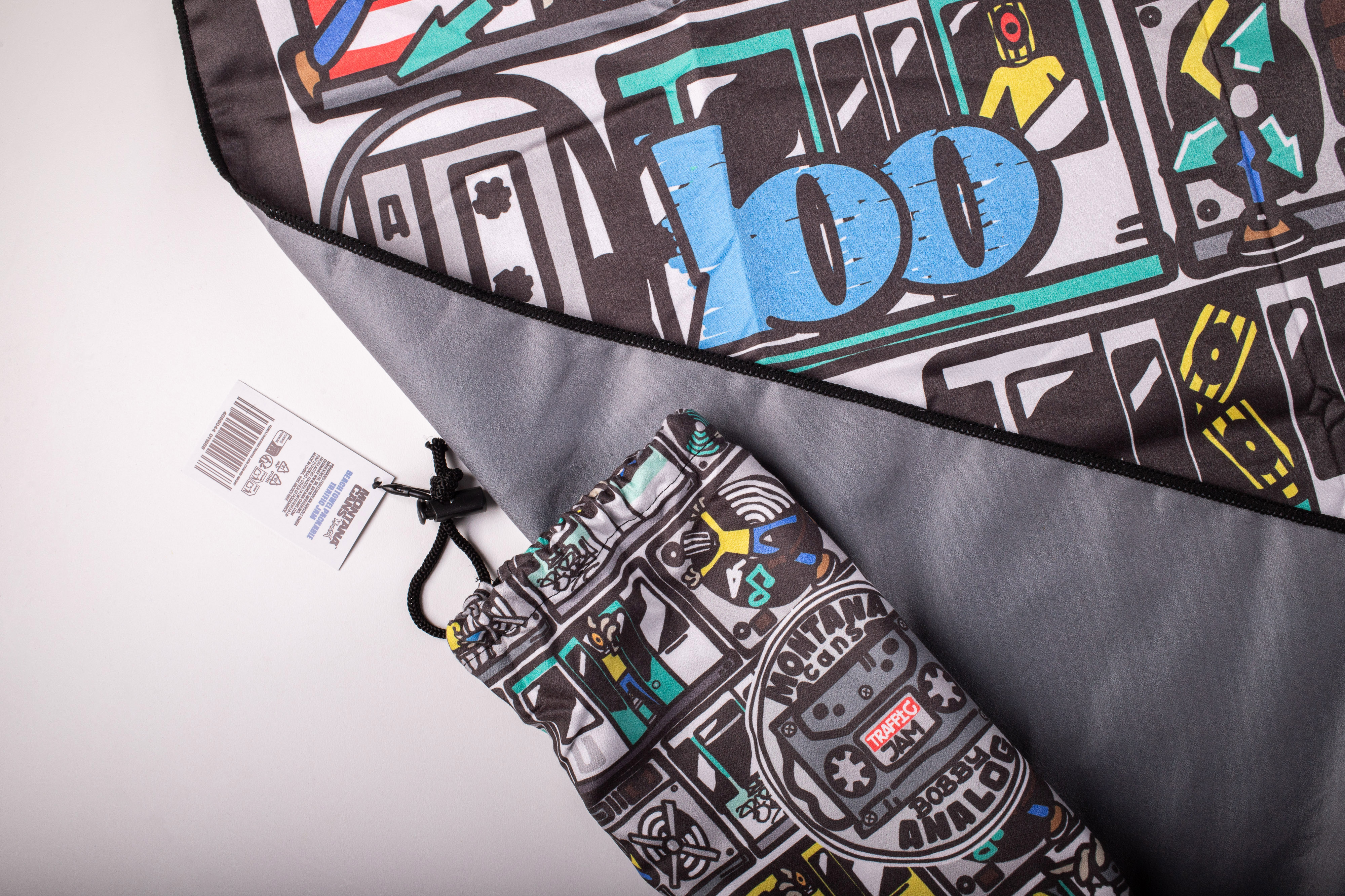 Montana Beach Towel - Traffic Jam by Bobby Analog