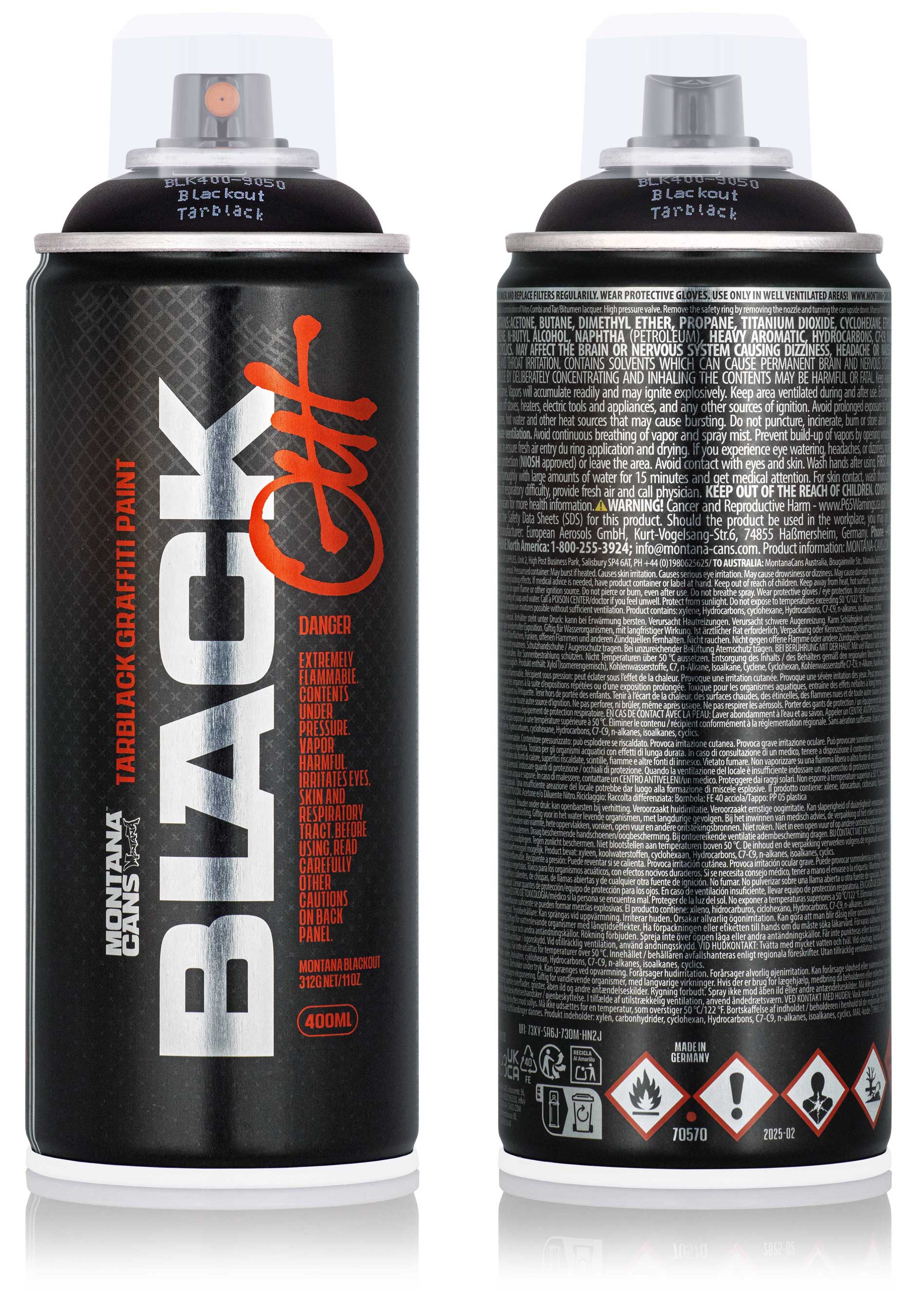Montana BLACKOUT Tarblack 400ml Montana BLACKOUT Tarblack 400ml