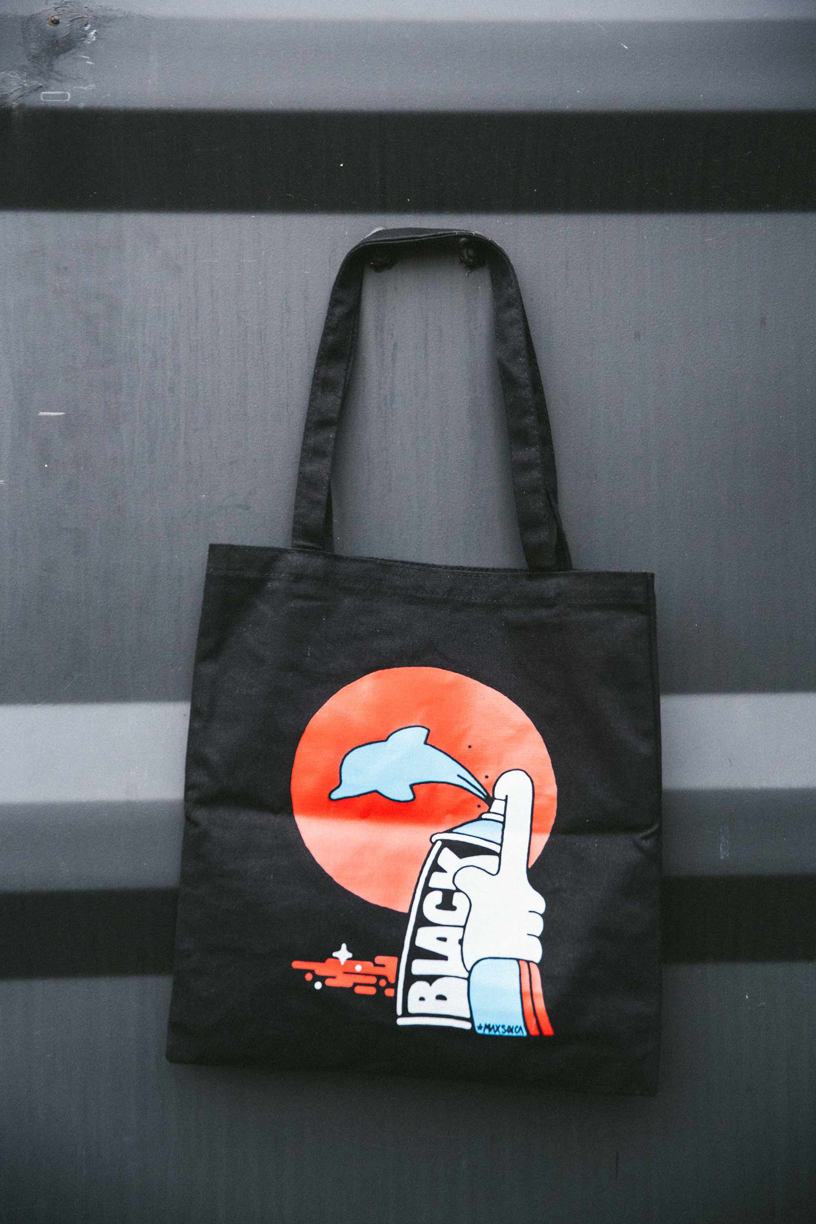 Montana Cotton Bag "Dolphin" by Max Solca