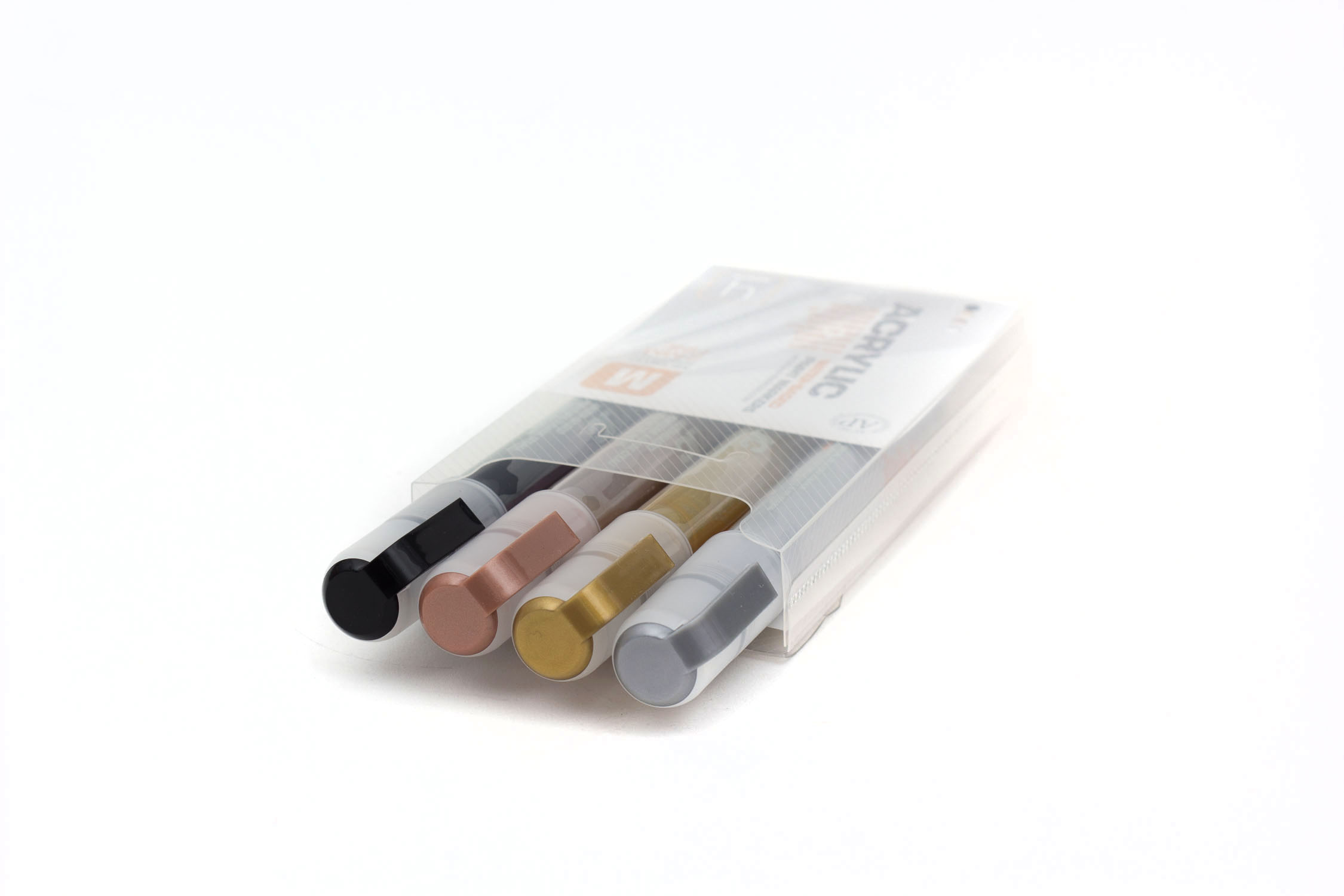 MO-ACR_MARKER_SETS_GRP-8040 Montana ACRYLIC Marker Set 4er Fine Metallic