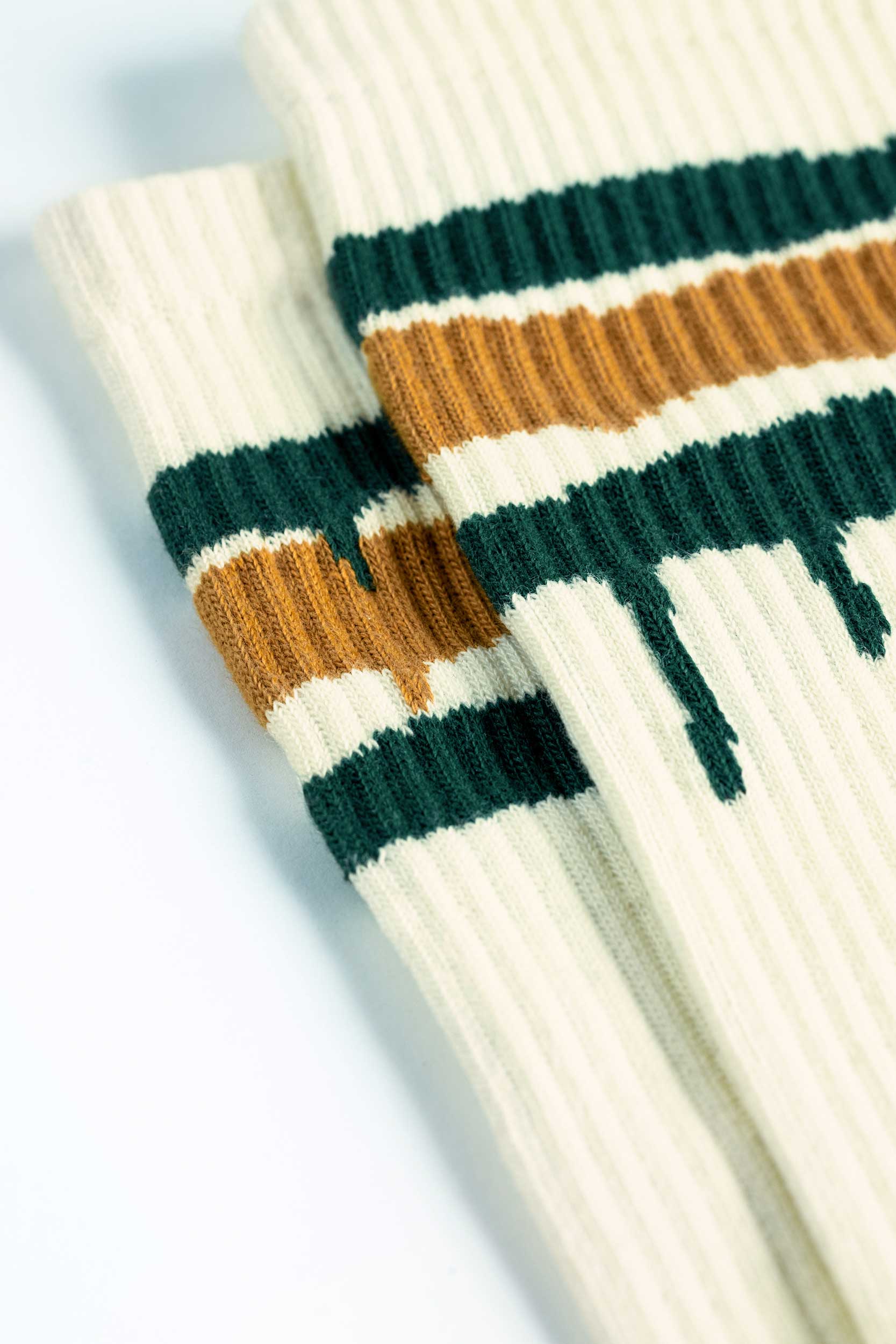 Montana Socks Stripes Off White