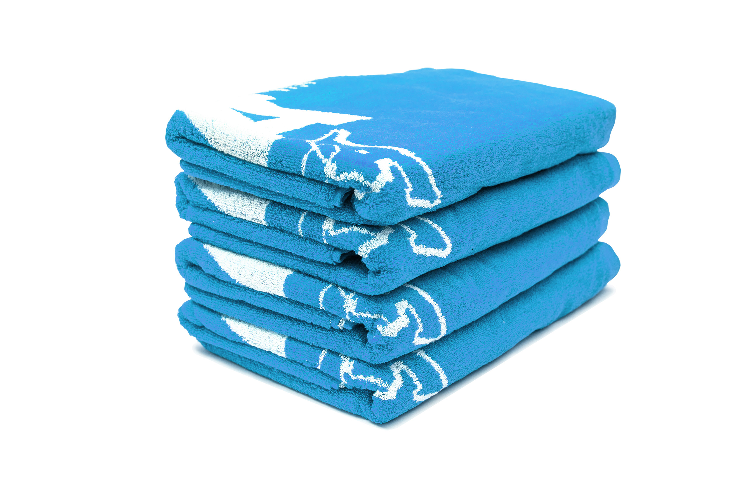 Montana Beach Towel Typo+Logo - Blue