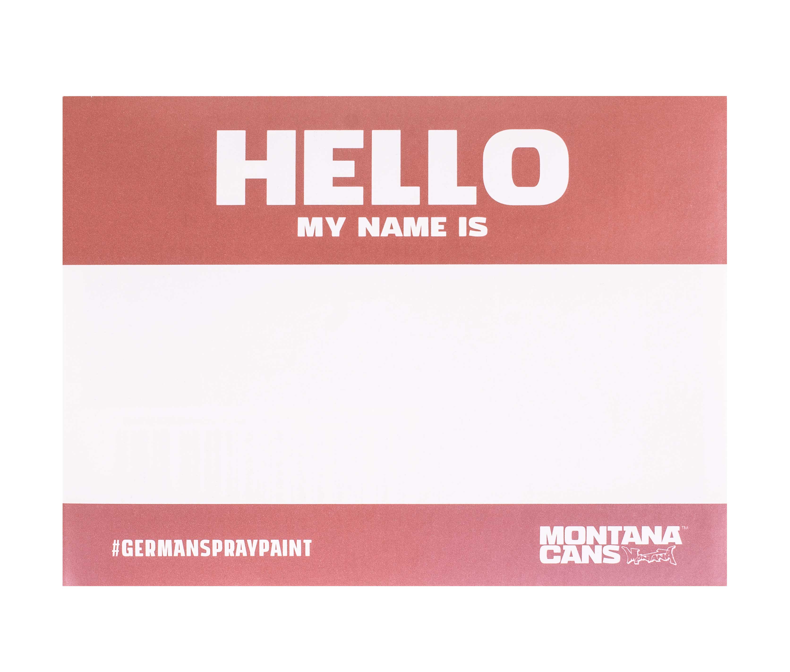 Montana HELLO MY NAME IS... - Metallic Sticker Pack