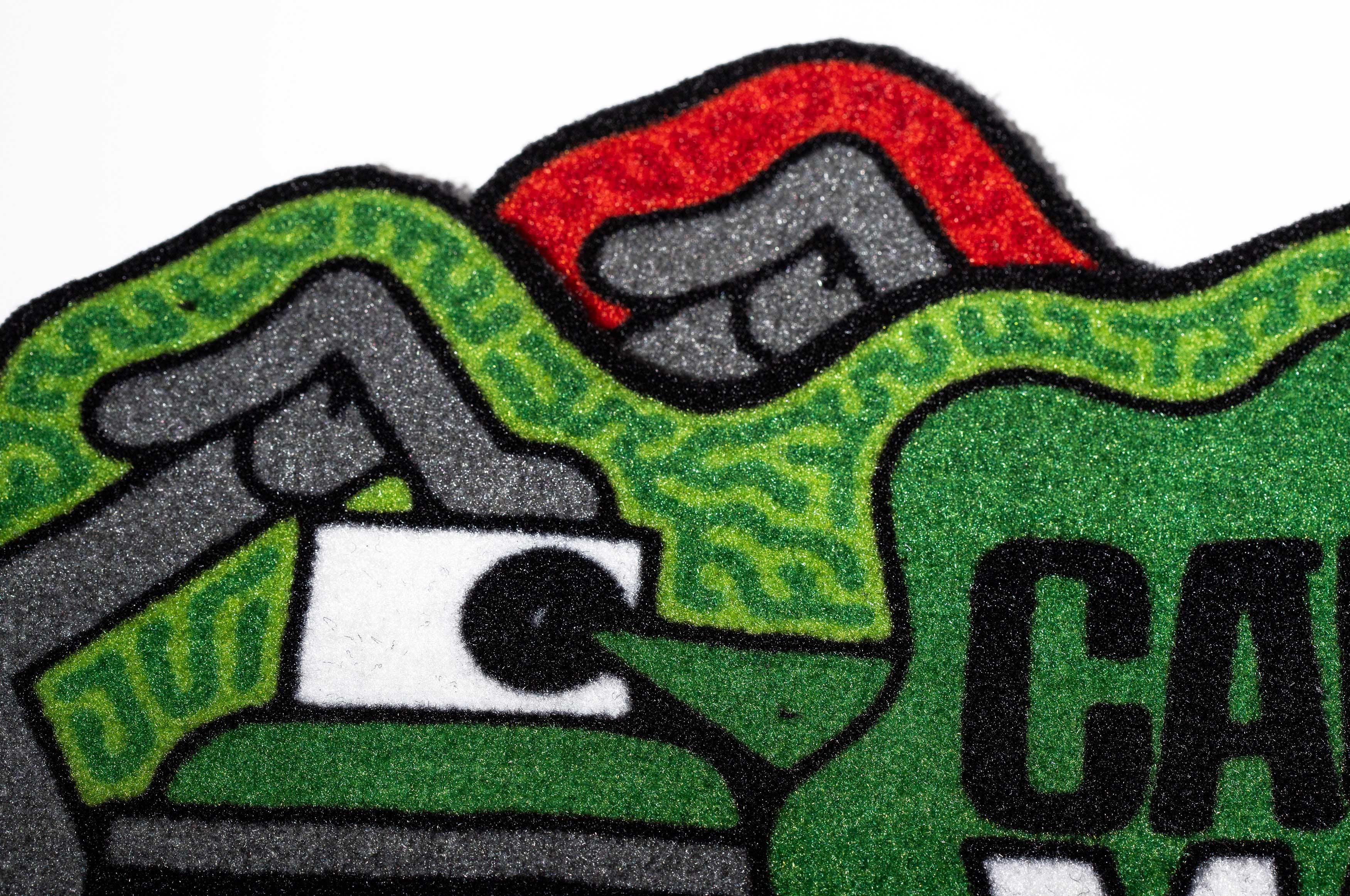 Montana Doormat Caution Wet Paint Green