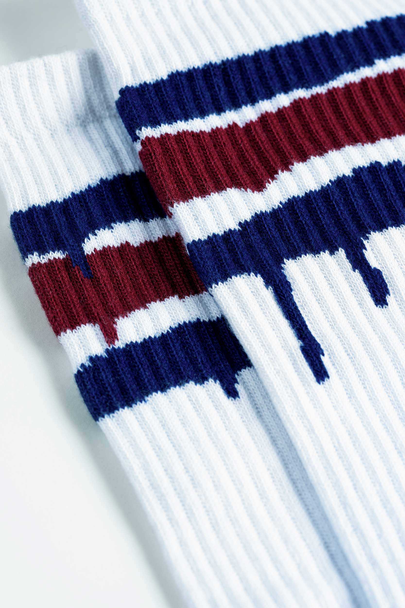 Montana Socks Stripes White