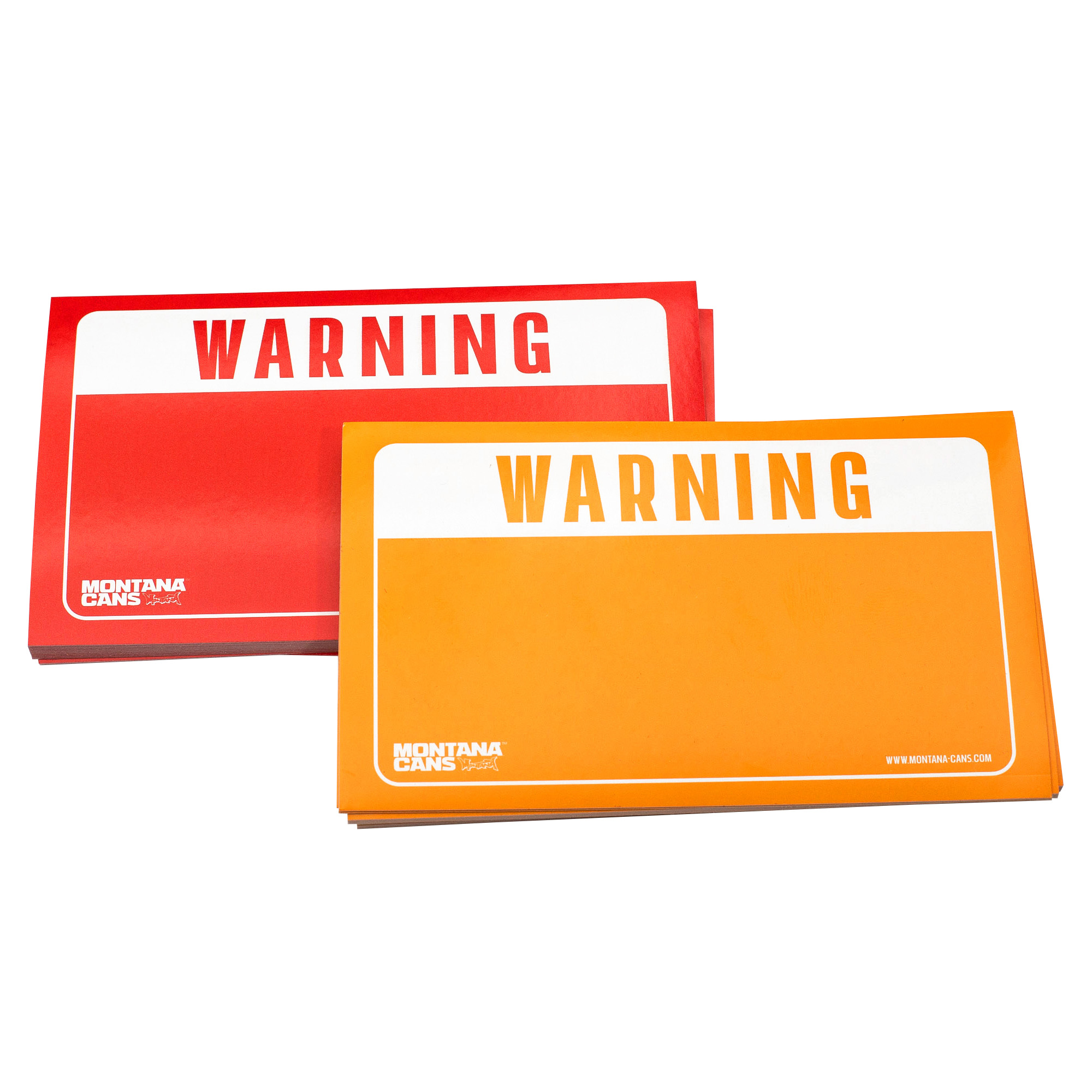 Montana Warning Sticker Pack - Red/Yellow