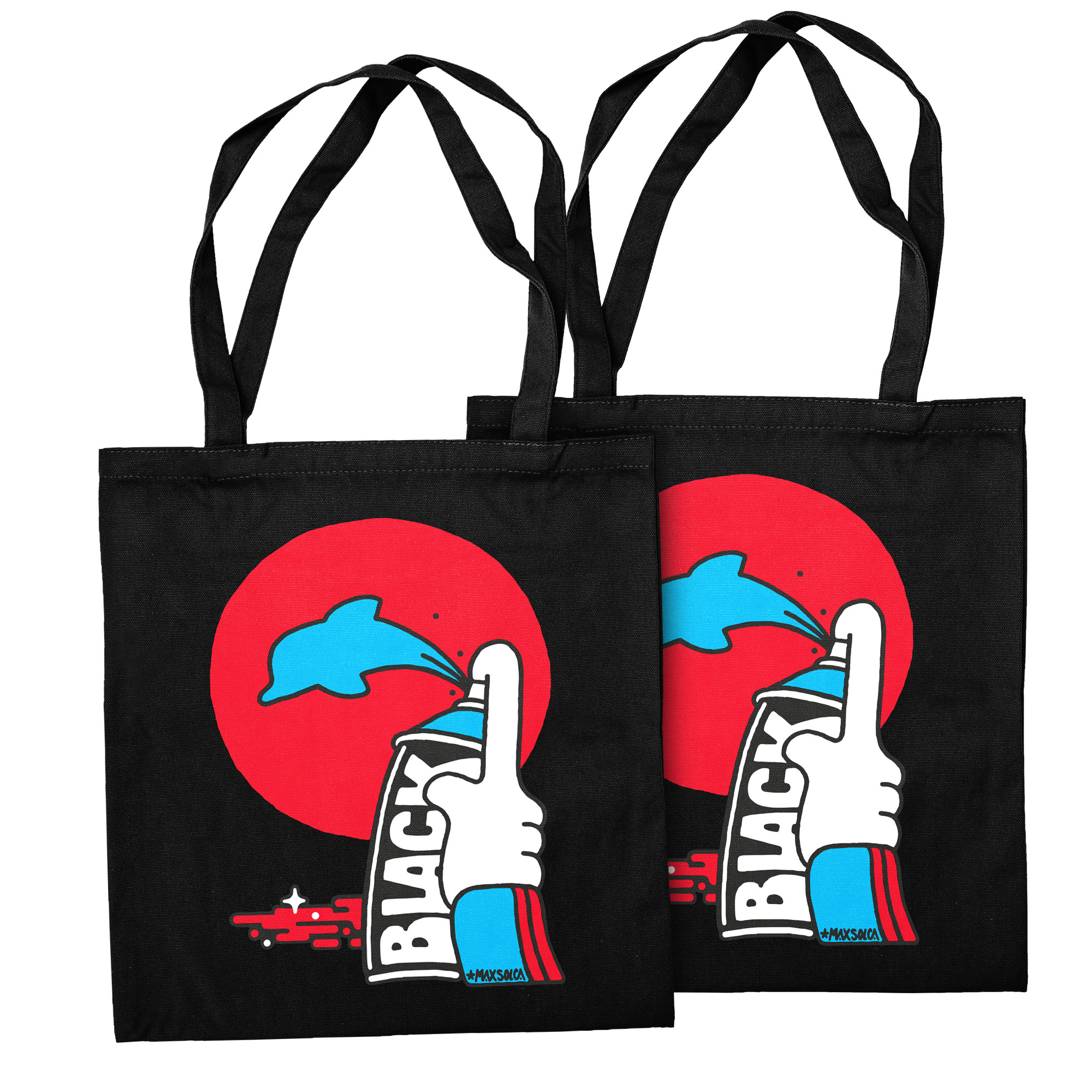 Montana Baumwolltasche "Dolphin" von Max Solca Montana Baumwolltasche "Dolphin" von Max Solca
