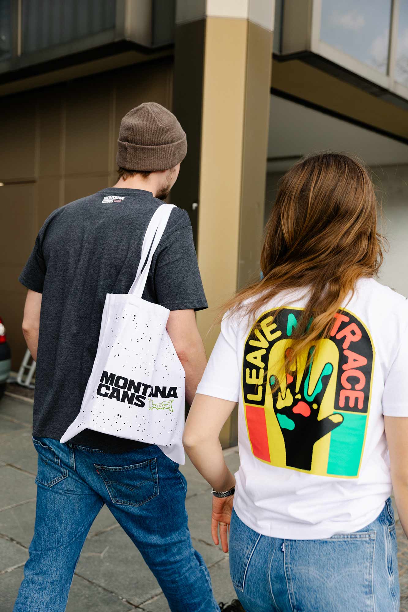 Montana Typo-Logo+Stars Cotton Bag - Black Montana Typo-Logo+Stars Cotton Bag - Black