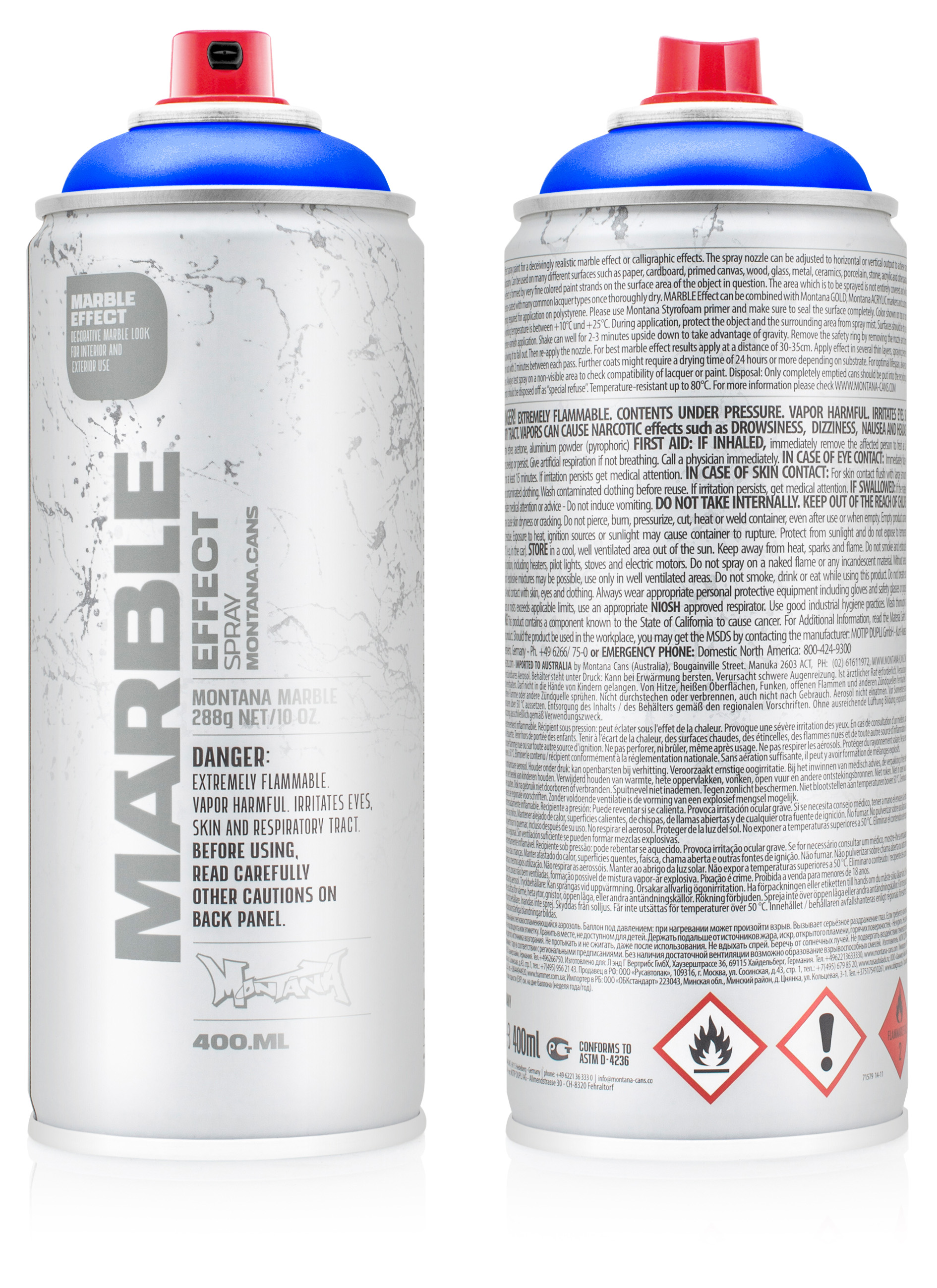 MO-EFFECT_MARBLE_400ML-BLUE Montana MARBLE 400ml