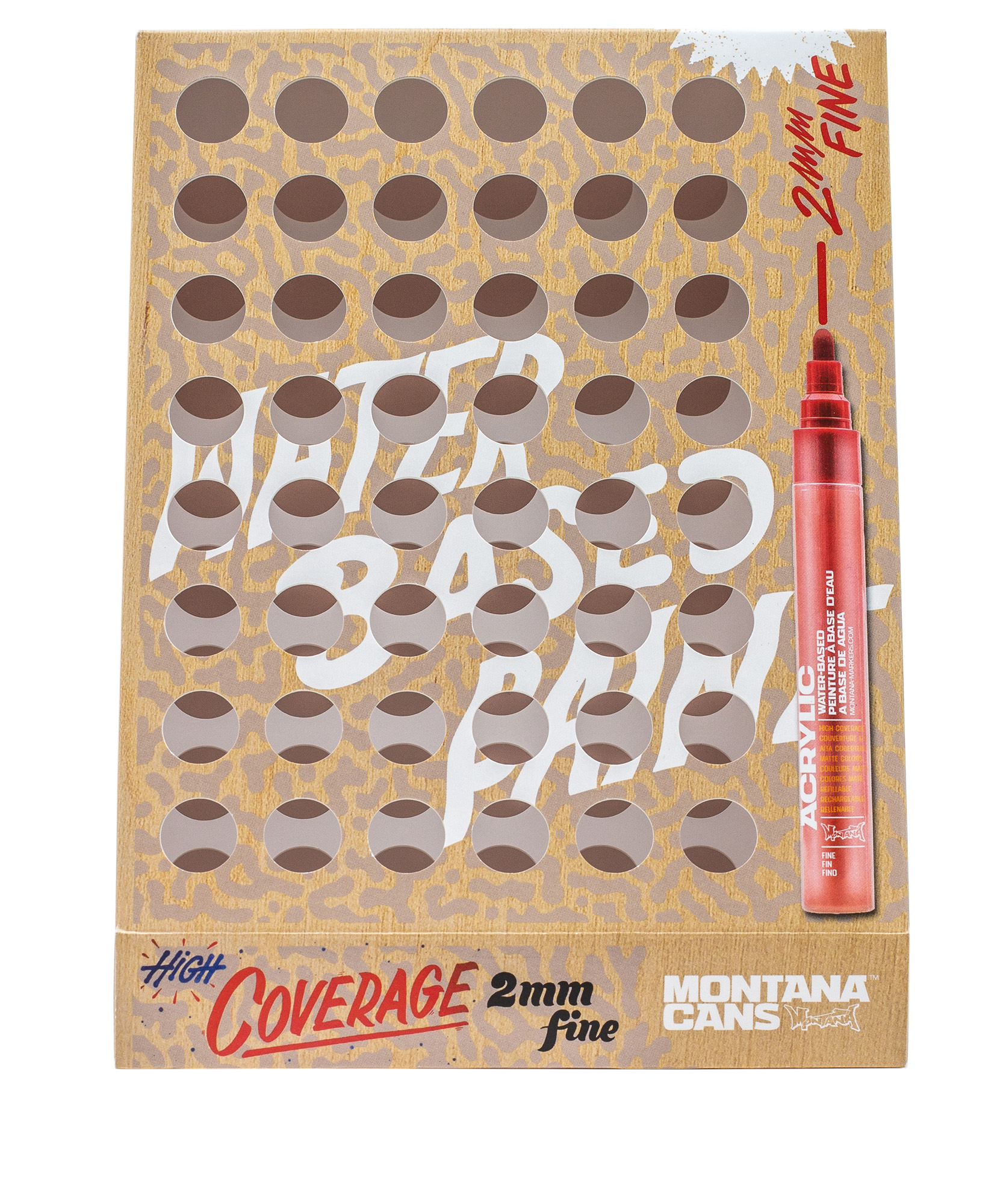 MONTANA-ACRYLIC-MARKER-DISPLAY-EMPTY Montana ACRYLIC Marker 2mm Action Display Empty