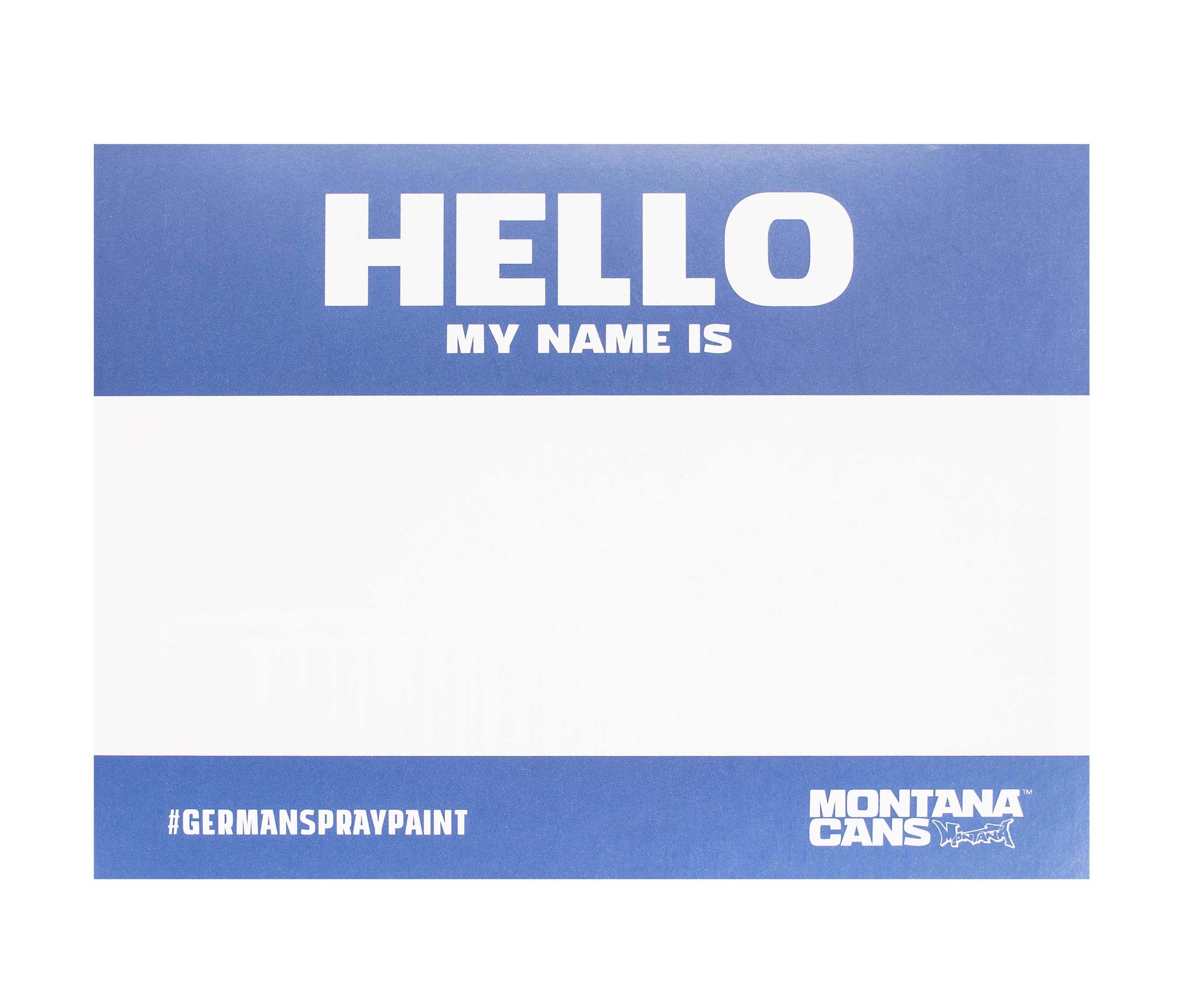 Montana HELLO MY NAME IS... - Metallic Sticker Pack
