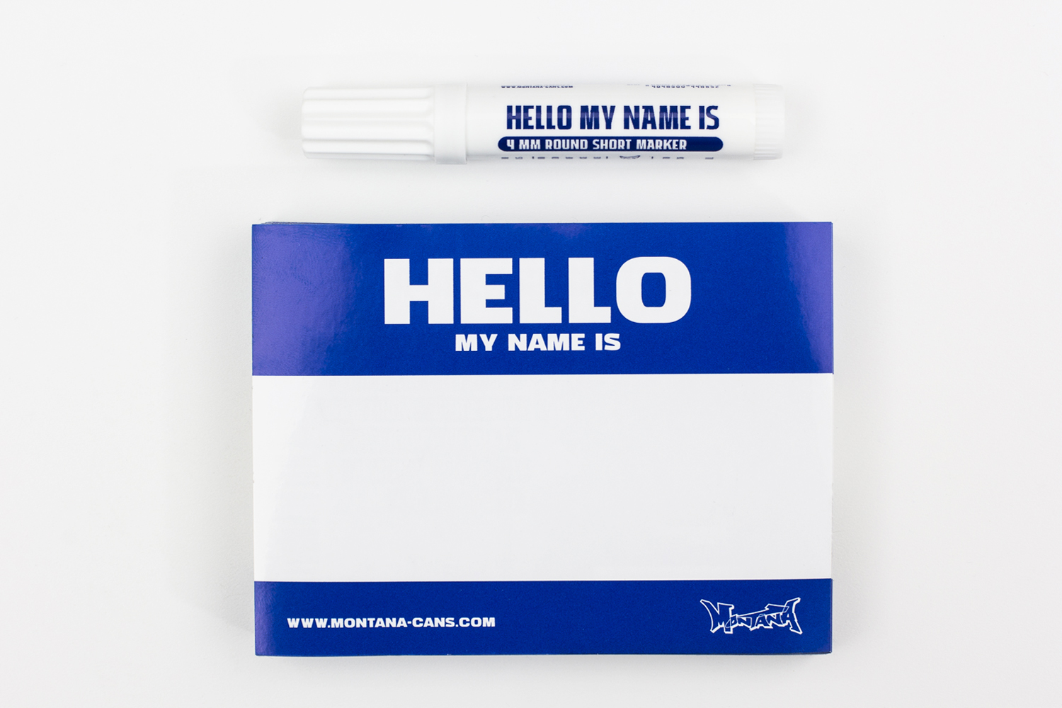 Montana „Hello my name is…“ Sticker Packs + Red & Blue