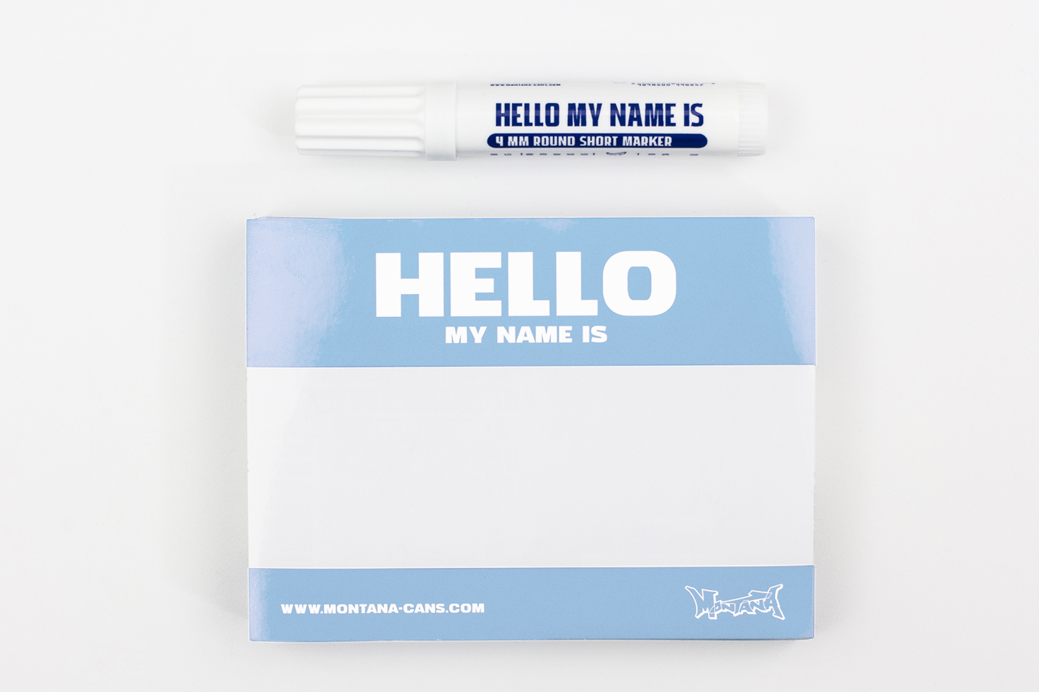 Montana „Hello my name is…“ Sticker Packs + Red & Light Blue