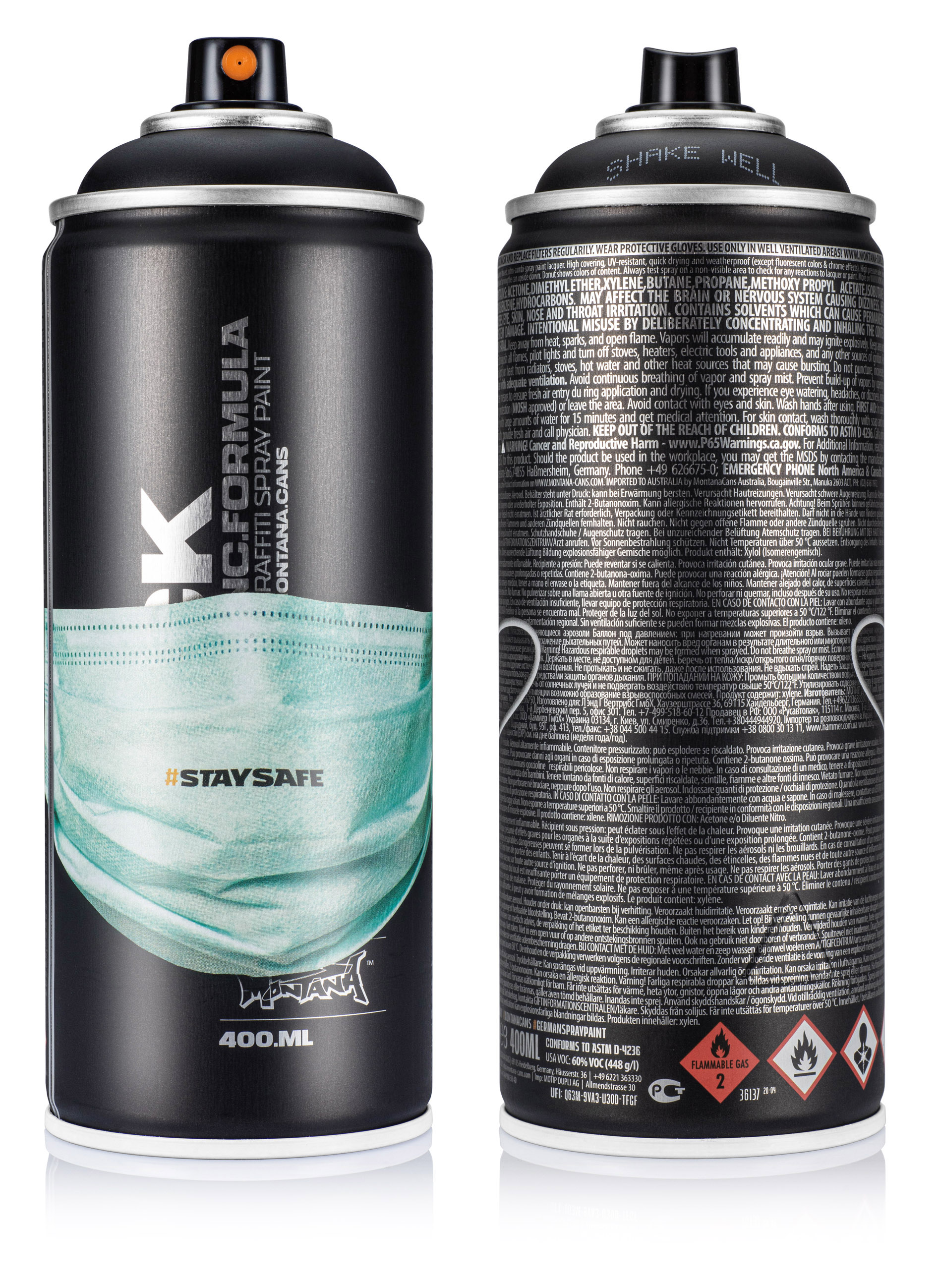 Montana BLACK 400ml - #STAYSAFE Edition Montana BLACK 400ml - #STAYSAFE Edition