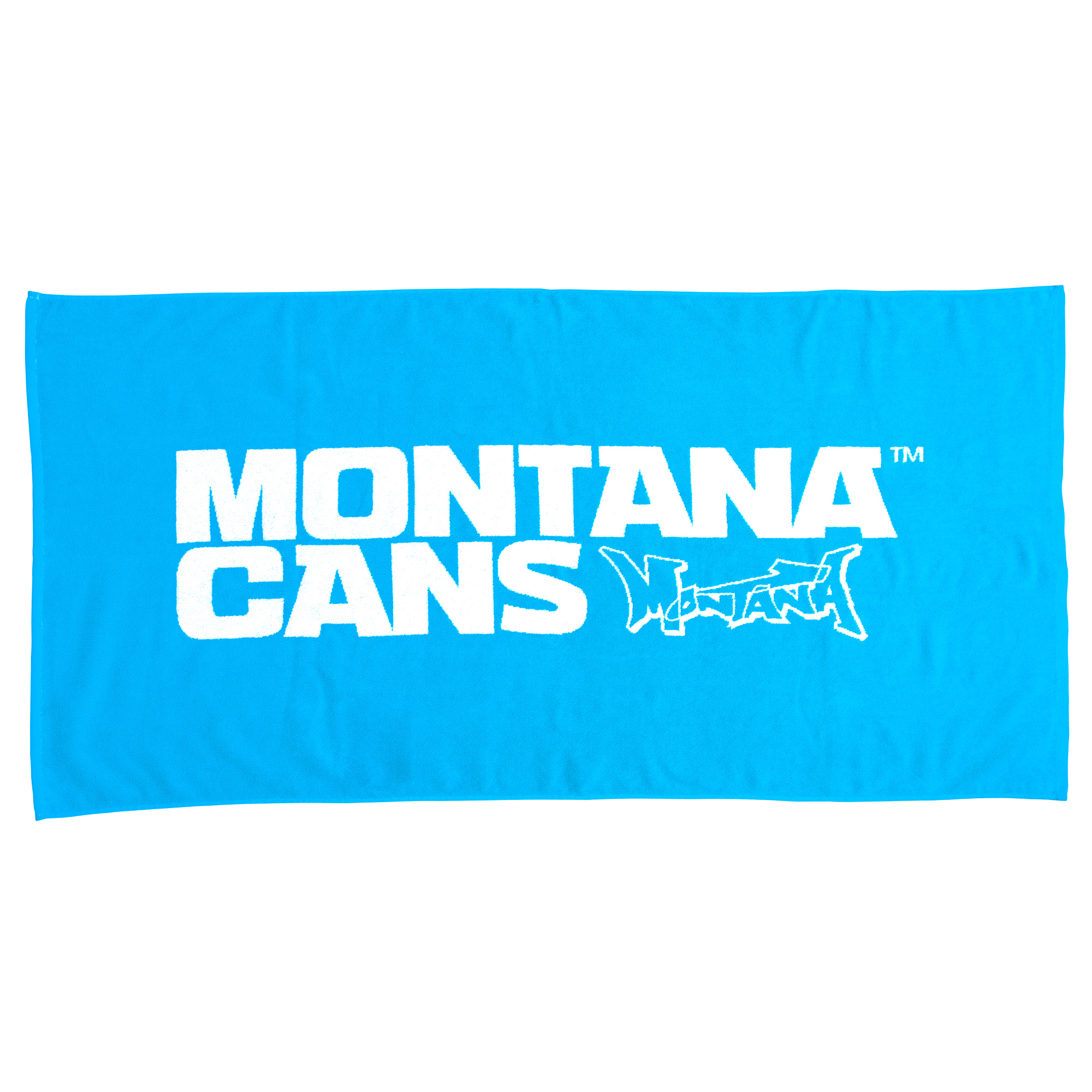 Montana Beach Towel Typo+Logo - Blue