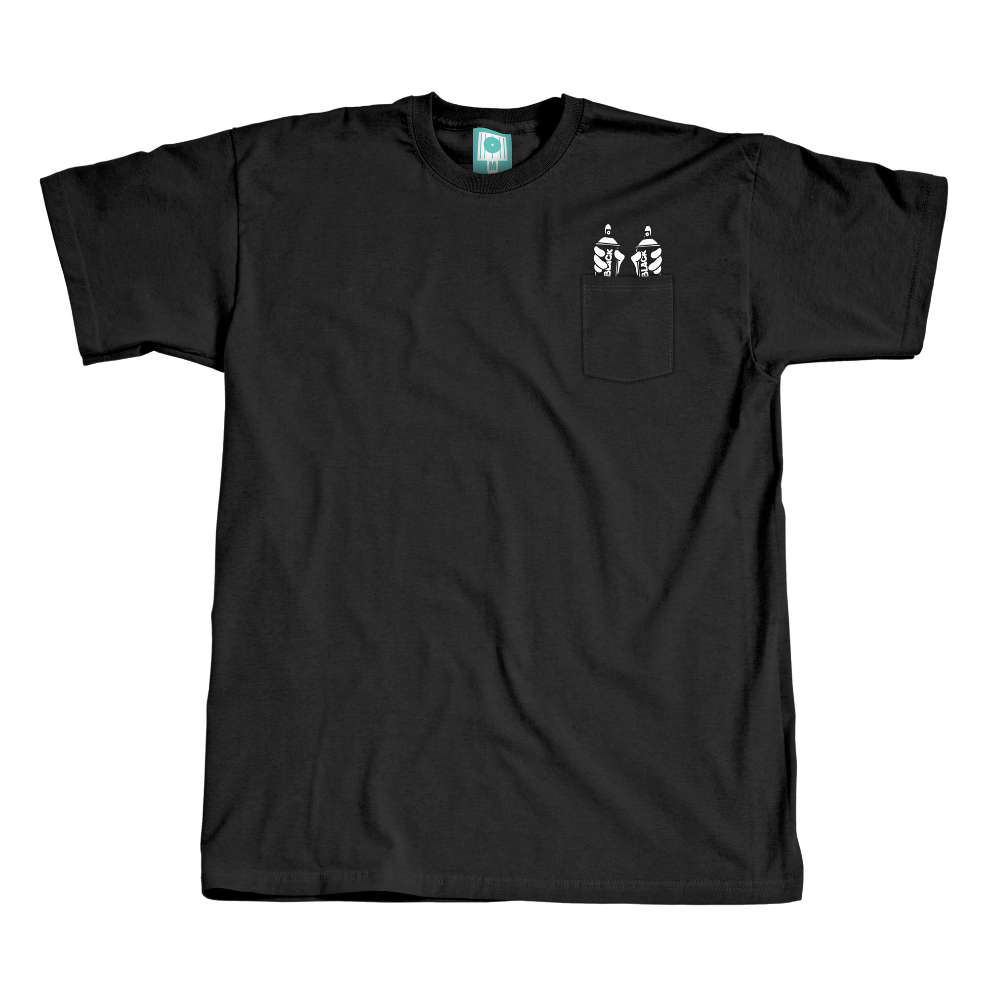Montana Cans Pocket T-Shirt BLACK CAN by SUPERSPRAY