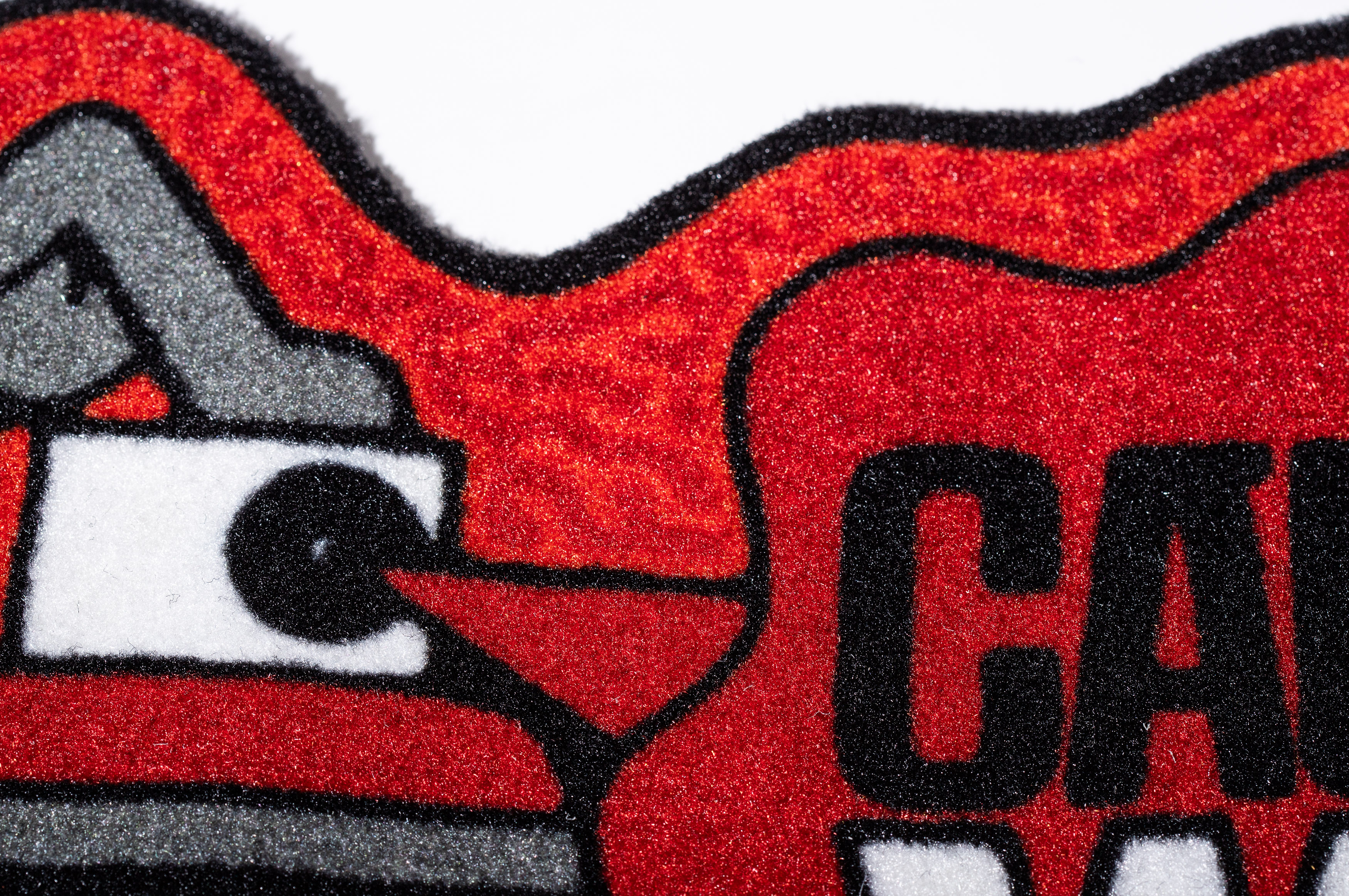 Montana Doormat Caution Wet Paint Red