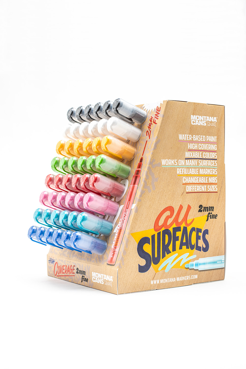 MONTANA-ACRYLIC-DISPLAY-6945 Montana ACRYLIC Marker 2mm Action Display Empty