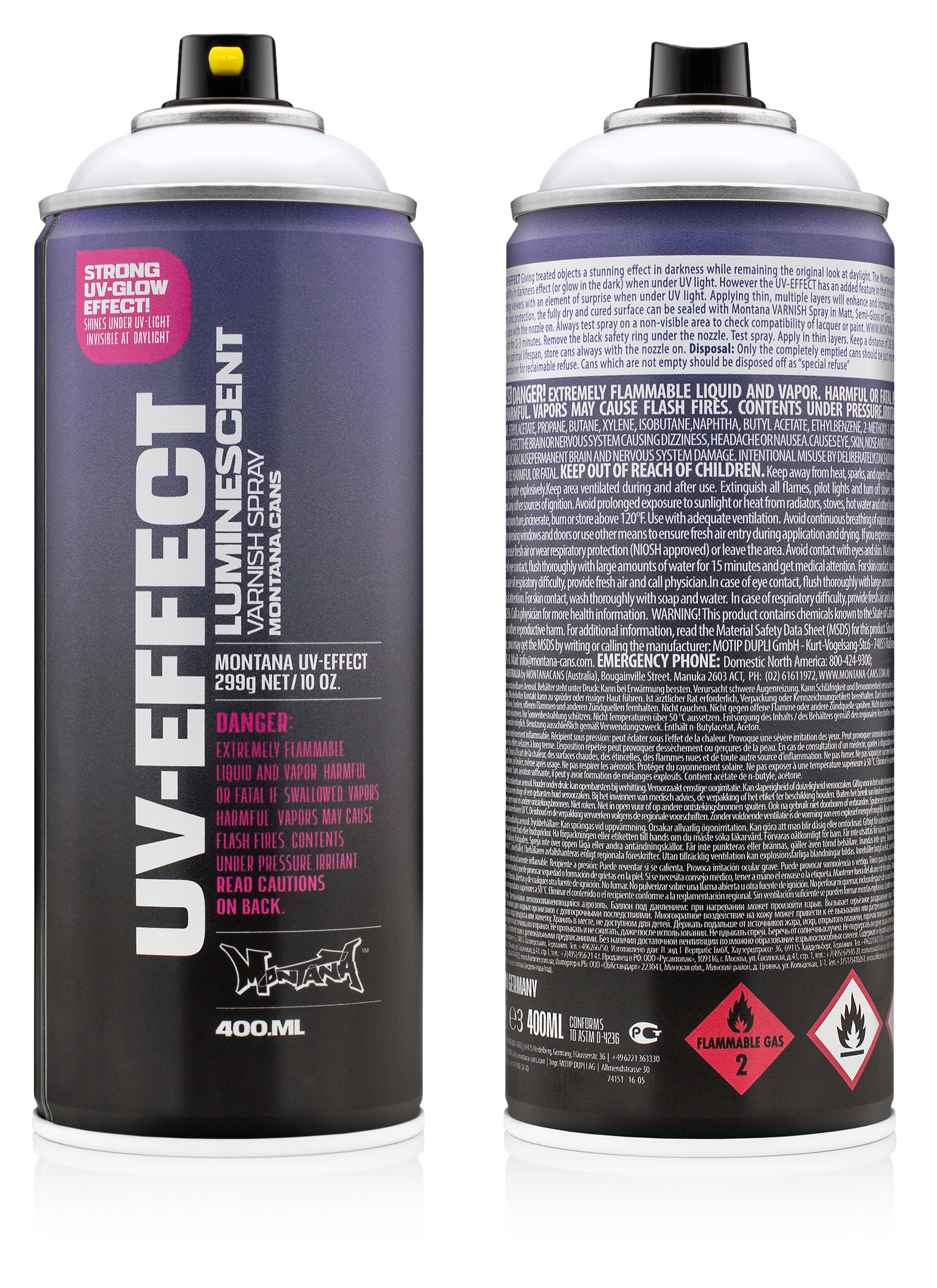 Montana UV EFFECT Transparent Spray 400ml