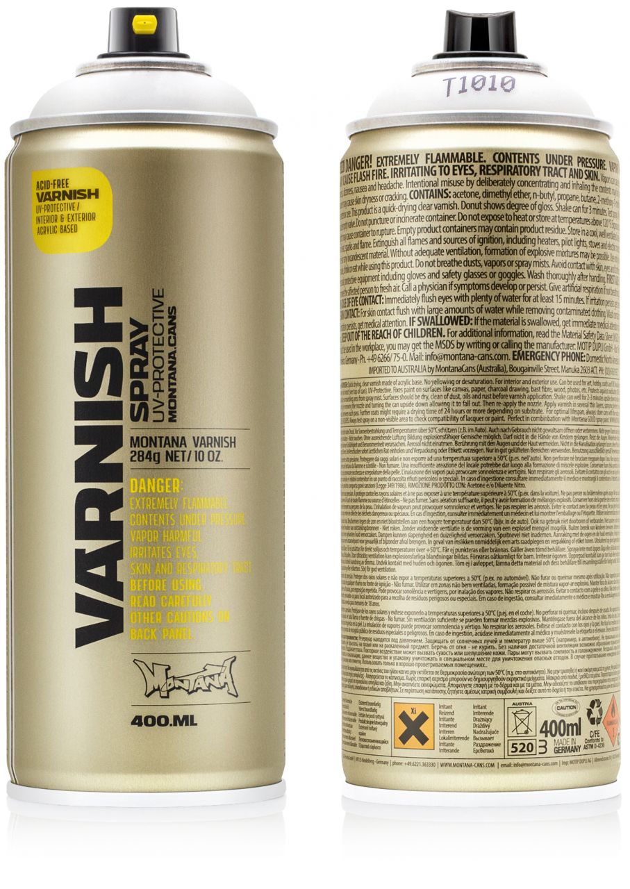REPIDE All Purpose Clear Gloss Varnish Spray Paint - 400ml Can For Indoor/Outdoor Use